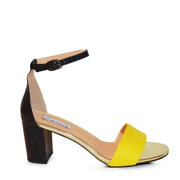 Meisa Vegan Snakeskin Print Large Size 10+ Sandals - Picture 1 of 3